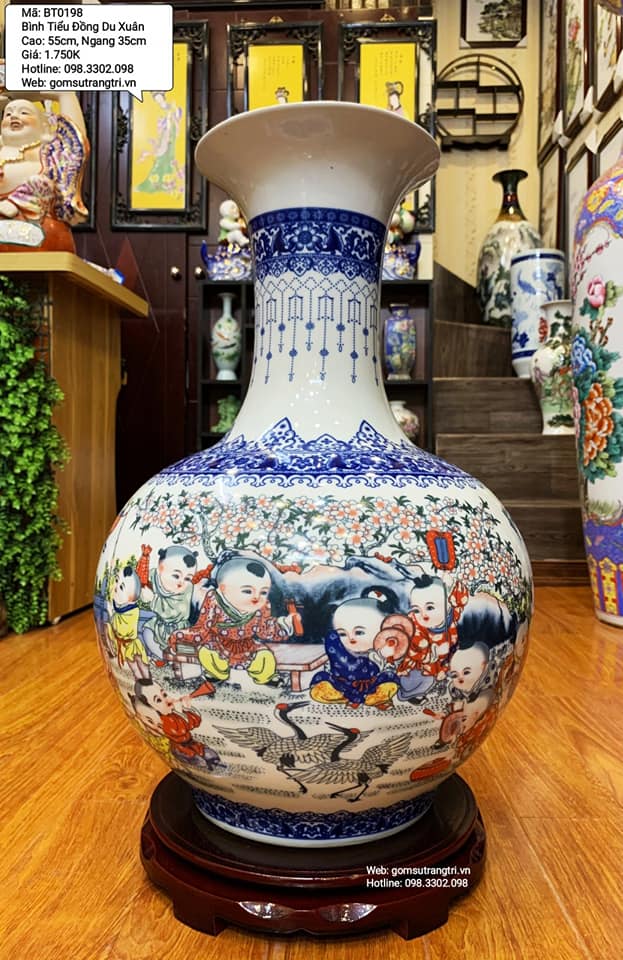 BÌNH TIỂU ĐỒNG DU XUÂN